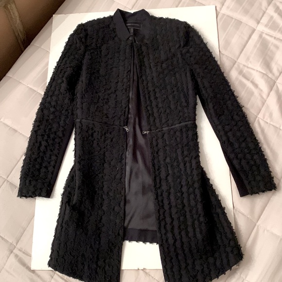 BCBG Black Long Coat - Picture 13 of 16